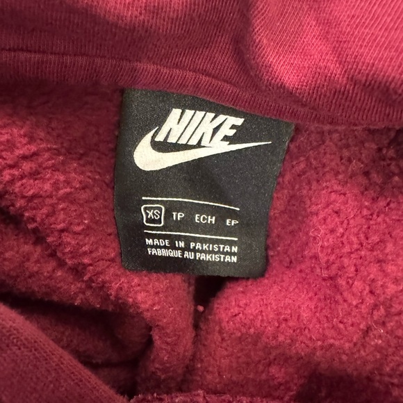 Nike 2 Piece Set Burgundy Red Hoodie and Joggers Sweatsuit Tracksuit XS Pullover - Picture 9 of 10